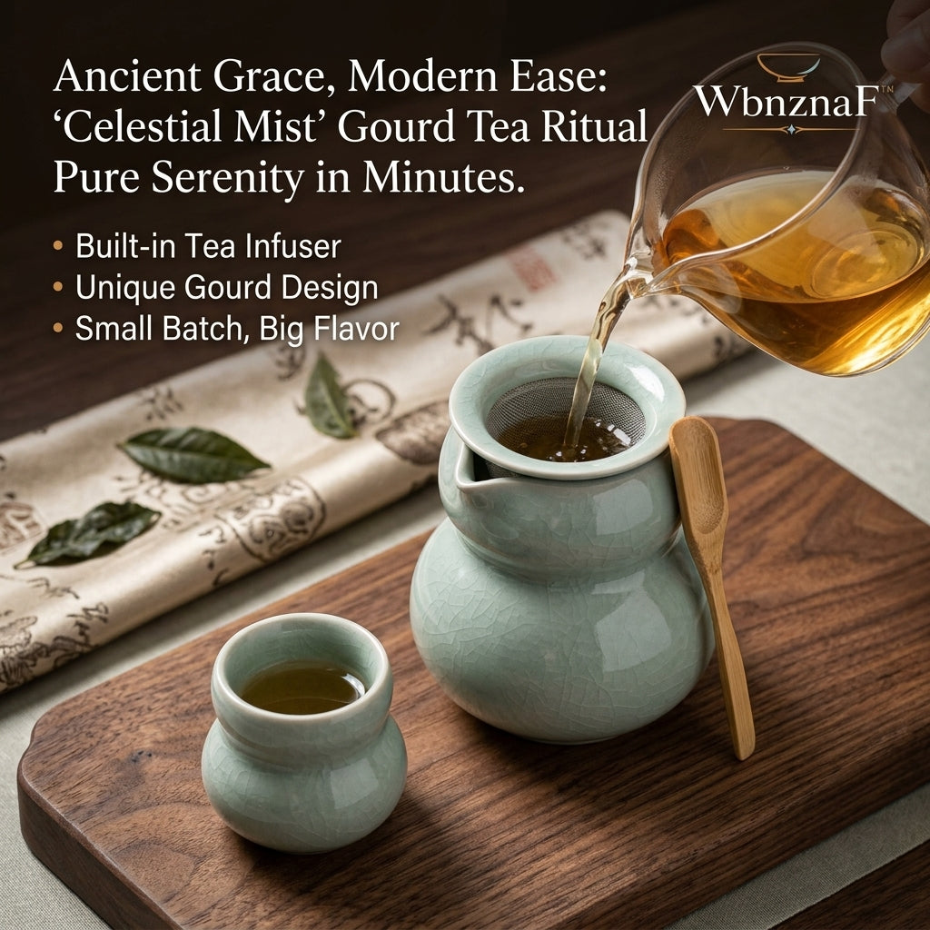 WbnznaF™ Celestial Mist Gourd Tea Infuser Set