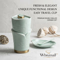 *WbnznaF™ Portable Tea Infuser Mug Set – Effortless Brewing Anywhere*