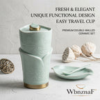 *WbnznaF™ Portable Tea Infuser Mug Set – Effortless Brewing Anywhere*