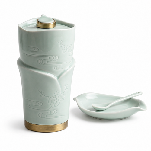 *WbnznaF™ Portable Tea Infuser Mug Set – Effortless Brewing Anywhere*