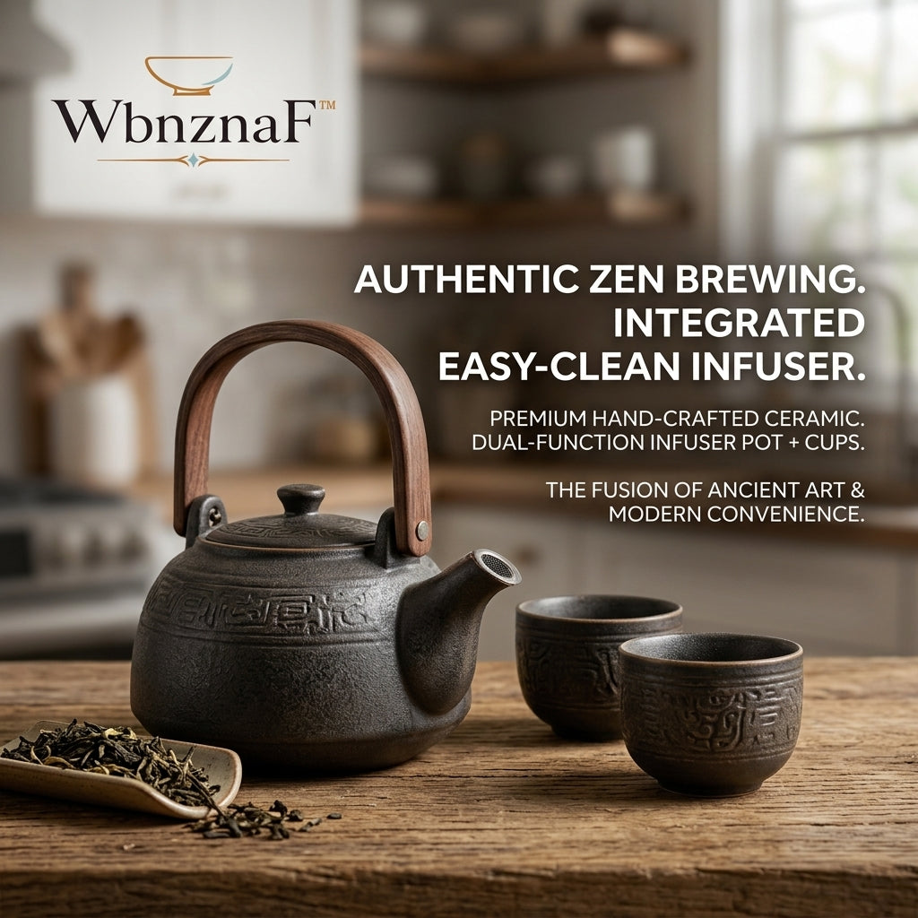 WbnznaF™ Stackable Ceramic Mug Set with Interlocking Handles, 3-in-1 Space-Saving Cup Set