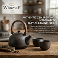 WbnznaF™ Stackable Ceramic Mug Set with Interlocking Handles, 3-in-1 Space-Saving Cup Set